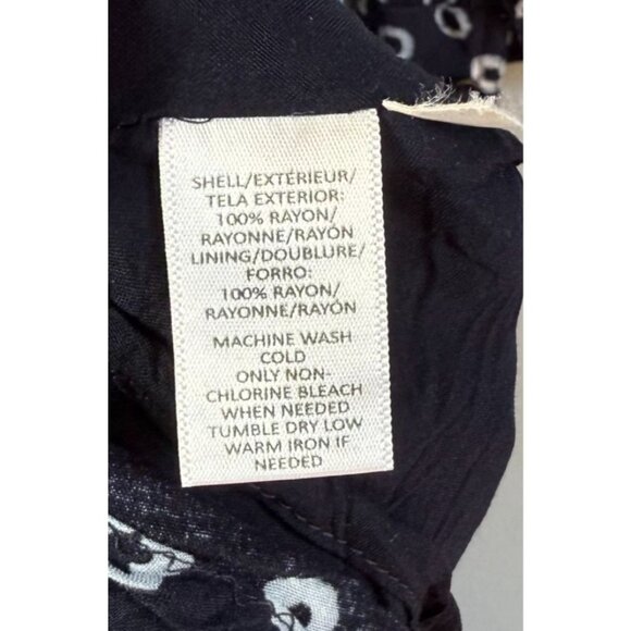 Ann Taylor LOFT Navy Blue/WHite Floral Tunic Dress Chinch Waist Petite Small - Picture 13 of 13